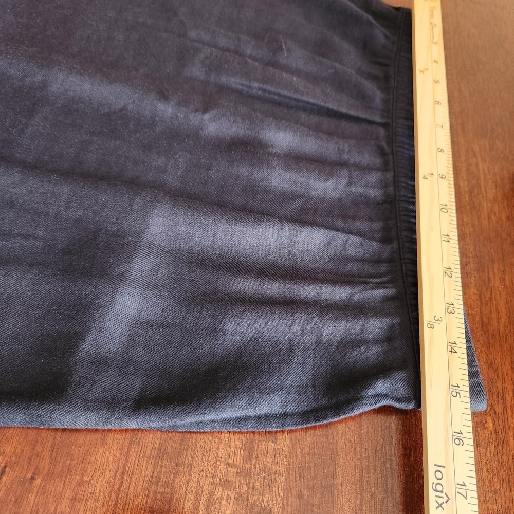 J. Jill Skirt Womens Small Blue Red Striped Maxi Side Slits Linen Blend - Picture 12 of 13
